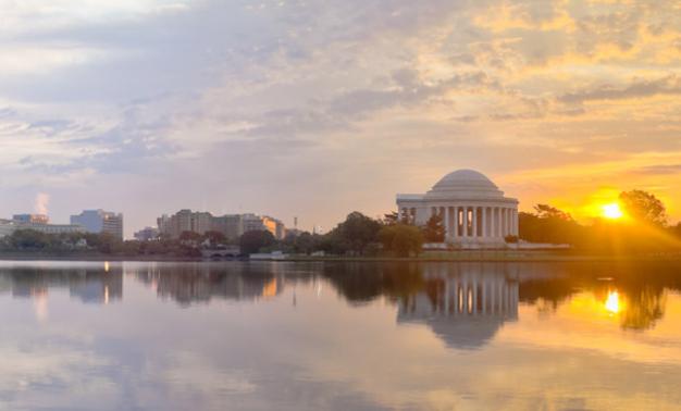 Jefferson Memorial at sunrise