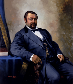 Blanche Kelso Bruce (1841–1898) Oil on canvas, Simmie Knox, 2001, Collection of the U.S. Senate
