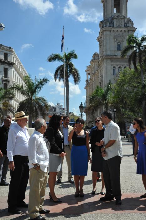 Secretary Pritzker (center) tours Old Havana