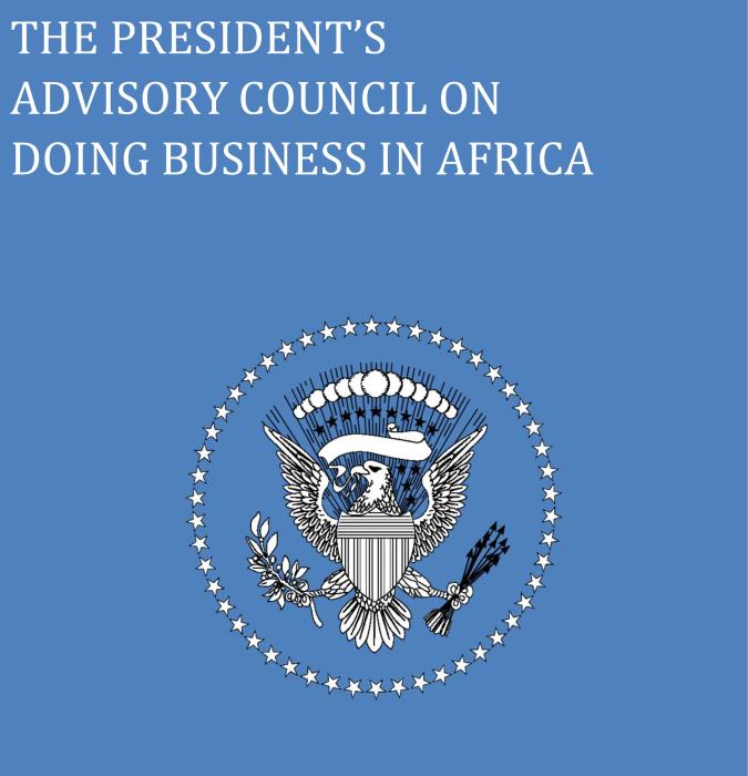 The President's Advisory Council on Doing Business in Africa Report Cover