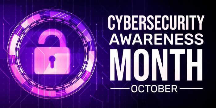 Graphic on Cybersecurity Awareness Month