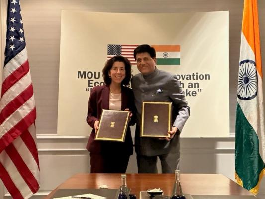 Secretary Raimondo and Minister Goyal Lead “Innovation Handshake” Event to Deepen U.S.-India Tech Ties