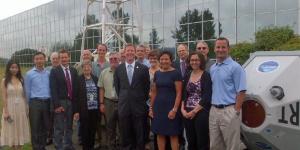 Secretary Pritzker with NOAA employees