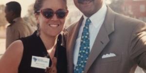 Maria Cardona and Secretary Ron Brown