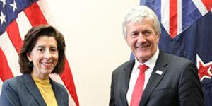 Secretary Raimondo with NZ Minister O'Connor image