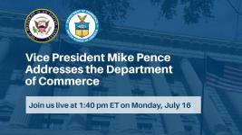 Vice President Mike Pence Addresses the Department of Commerce