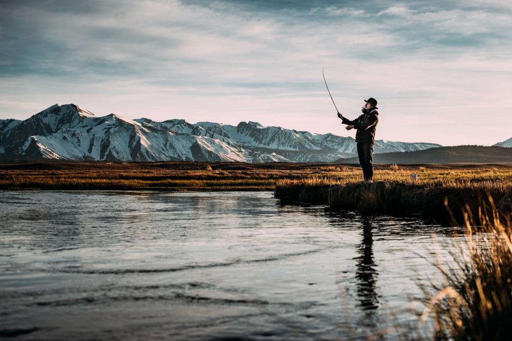 Fishing on Owens River, United States