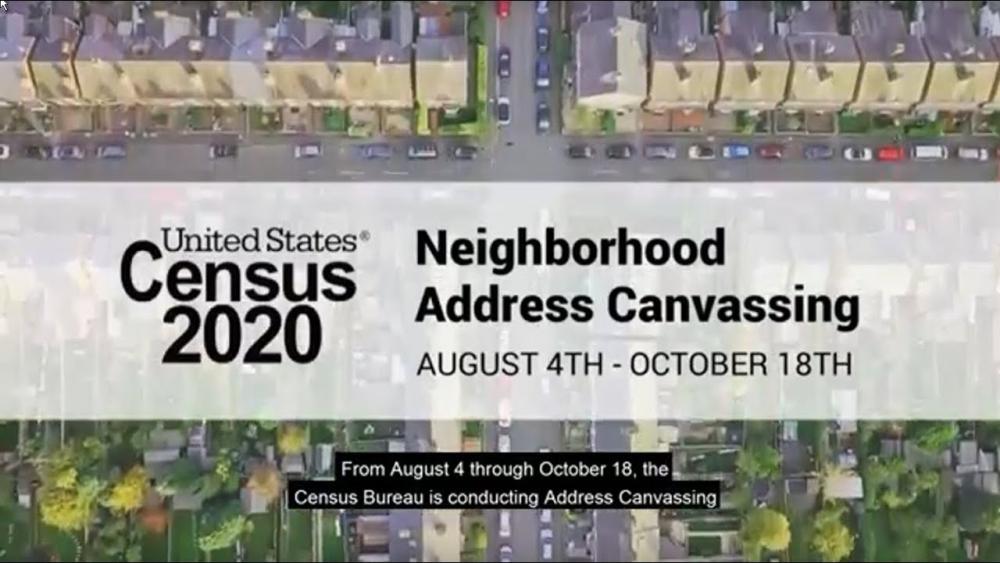 From August 4--October 18, the U.S. Census Bureau will Conduct Neighborhood Address Canvassing in Communities Across America