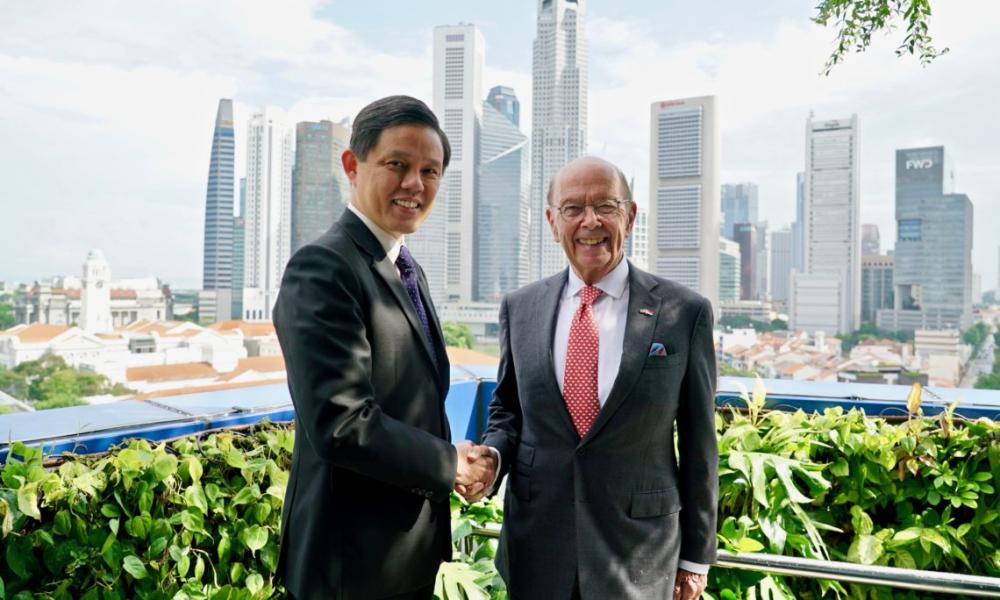Secretary Ross called on Singapore Prime Minister Lee Hsien Loong on October 7, 2019 during his visit to Singapore. 