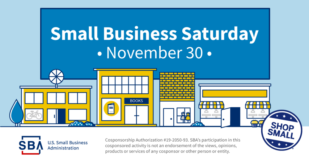 Shop Small on Small Business Saturday on November 30