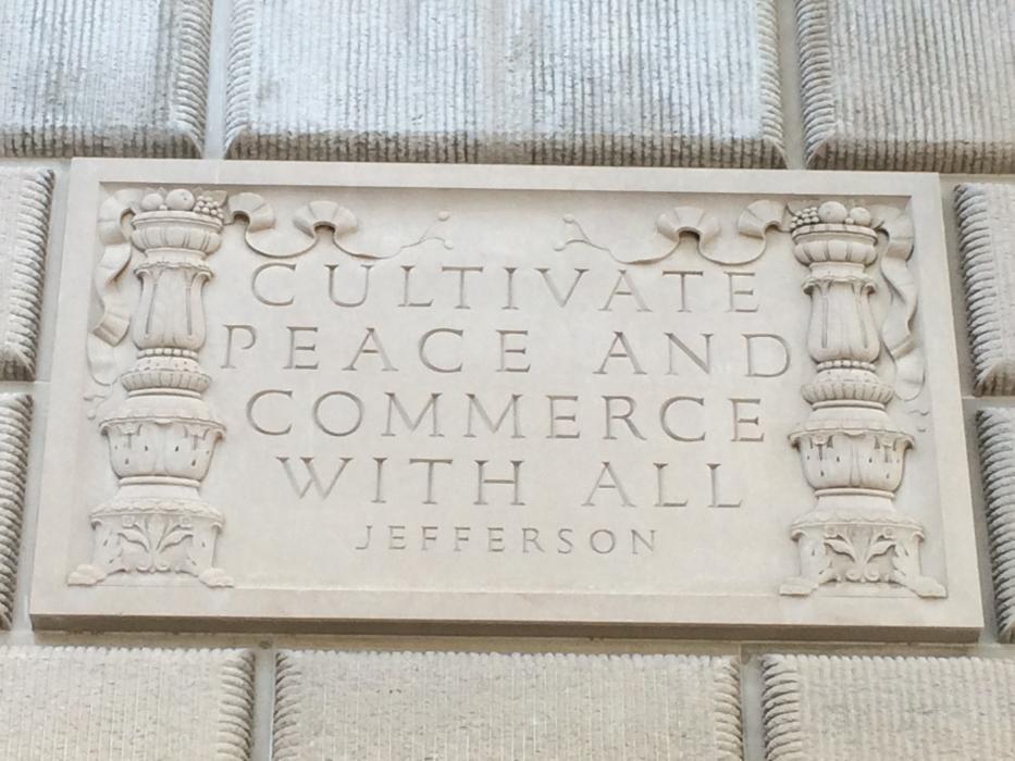 Cultivate Peace and Commerce with All, Jefferson