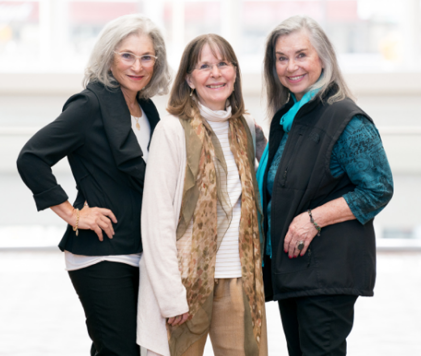 From left: Inventors of the sports bra Polly Smith, Lisa Lindahl, and Hinda Miller. (Photo by Jay Premack/USPTO)