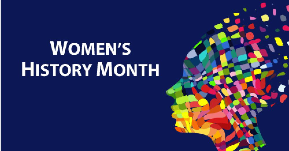 Graphic on Women's History Month