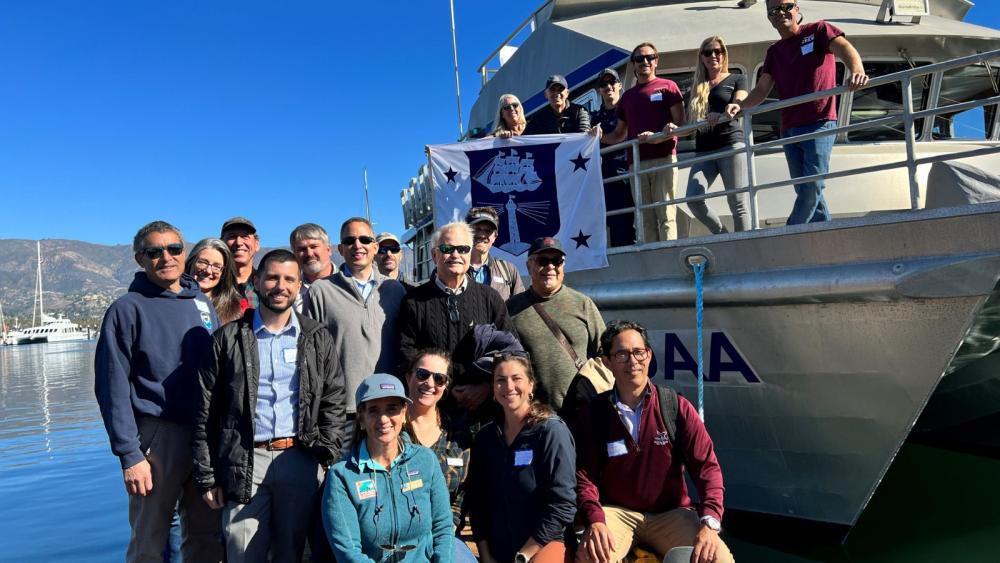Deputy Secretary Graves met with NOAA personnel and local leaders aboard R/V Shearwater, one of many NOAA research vessels that help ensure the protection of the resources and habitats in the Channel Islands National Marine Sanctuary.