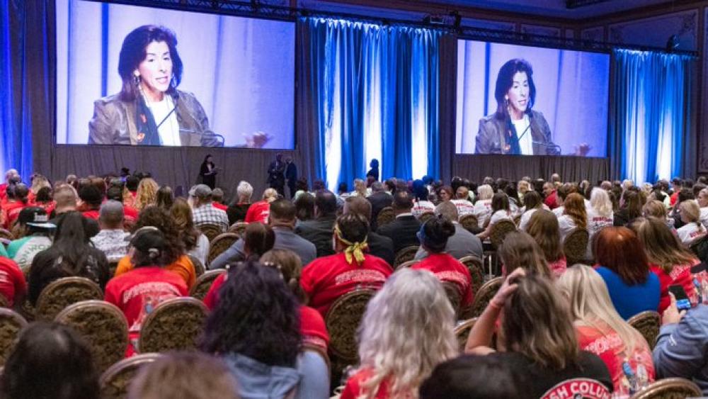 Secretary Raimondo Addresses the NABTU Tradeswomen Build Nations 2022 Conference  