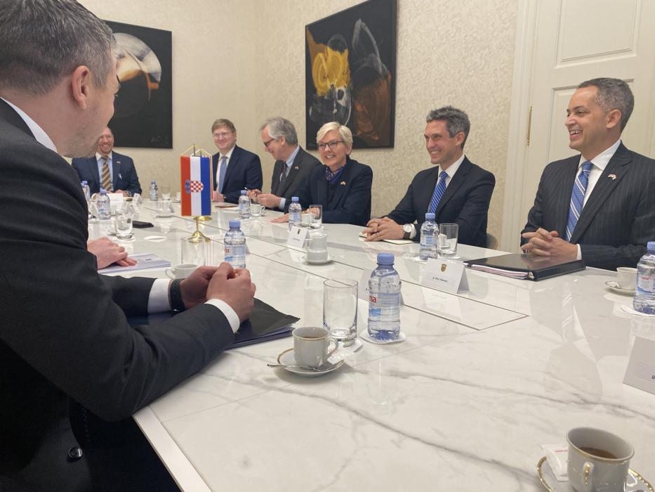 Deputy Secretary Graves joins Energy Secretary Jennifer Granholm in Zagreb, Croatia at the Partnership for Transatlantic Energy and Climate Cooperation (P-TECC)