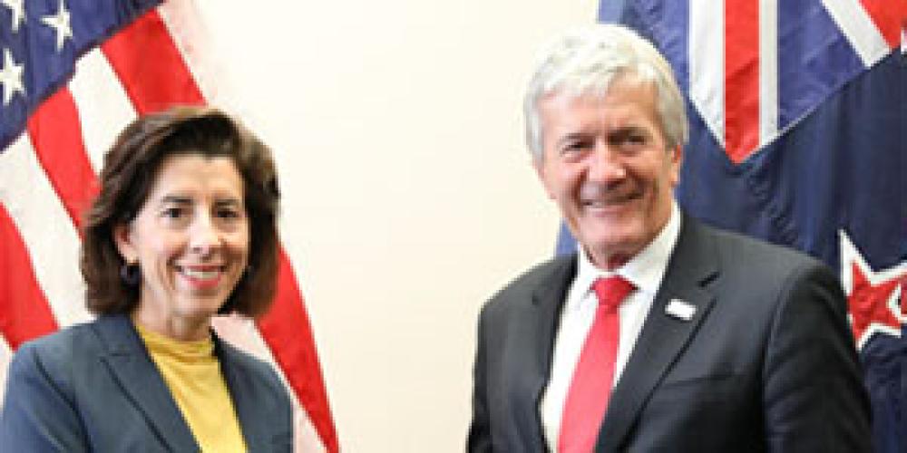 Secretary Raimondo with NZ Minister O'Connor image