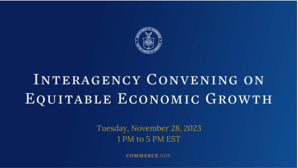 Interagency Convening on Equitable Economic Growth 