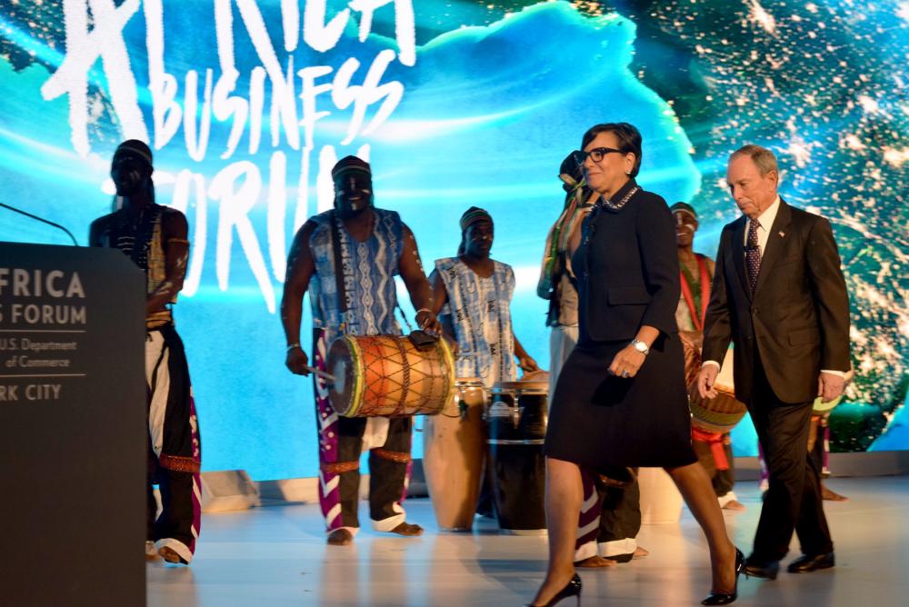 Secretary Pritzker and Michael Bloomberg Take the Stage at U.S.-Africa Business Forum