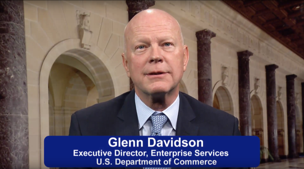 Screenshot from video of the Executive Director of Enterprise Services, Glenn Davidson
