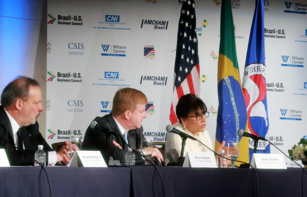 Commerce Secretary Penny Pritzker Participates in a Panel Discussion with Myron Brilliant, executive vice president and head of International Affairs at the U.S. Chamber of Commerce and Armando Monteiro, Minister of Development, Industry and Foreign Trade
