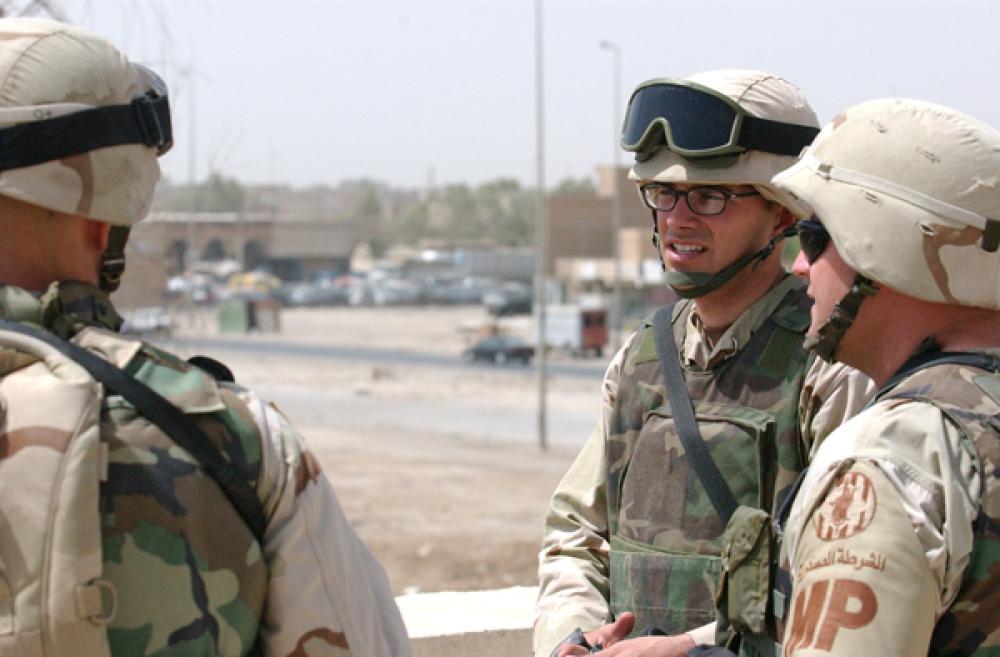 U.S. Army Sergeant Chris Higginbotham in Iraq in 2004