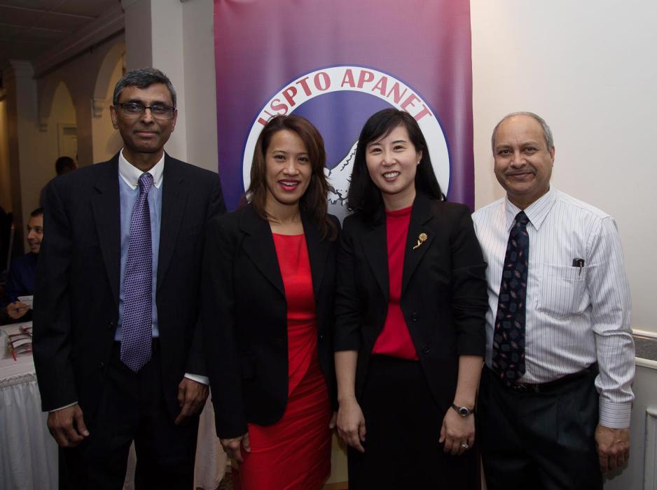 Angela Nguyen, Primary Patent Examiner, U.S. Patent and Trademark Office (second from left)