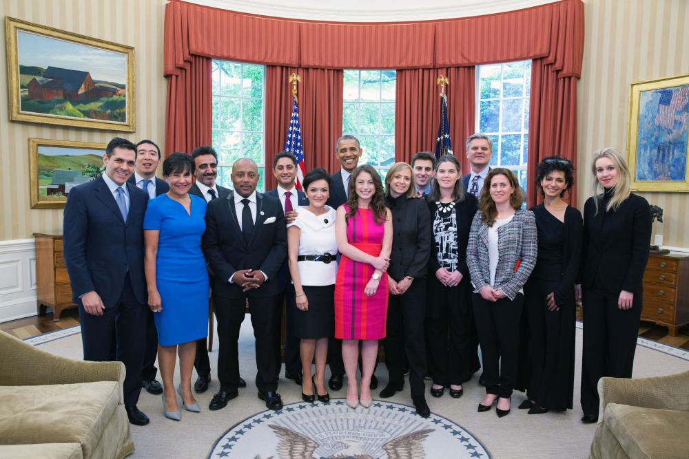 PAGE members visit Secretary Pritzker and President Obama in the Oval Office