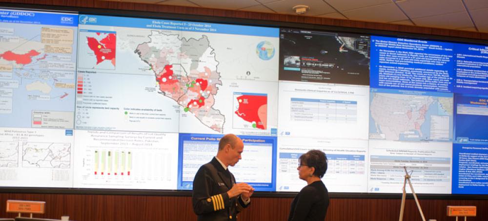 Secretary Penny Pritzker met with Jordan W. Tappero,  Director of the Division of Global Health Protection, to receive an update on their response to the Ebola epidemic.