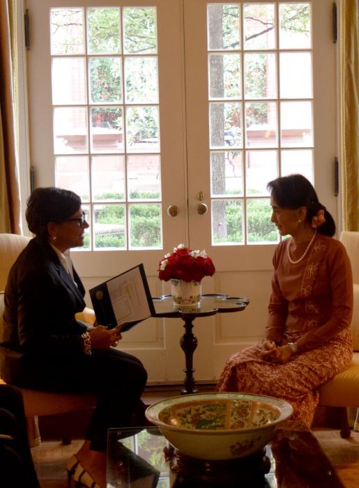 Secretary Pritzker and Saw Aung San Suu Kyi Meet