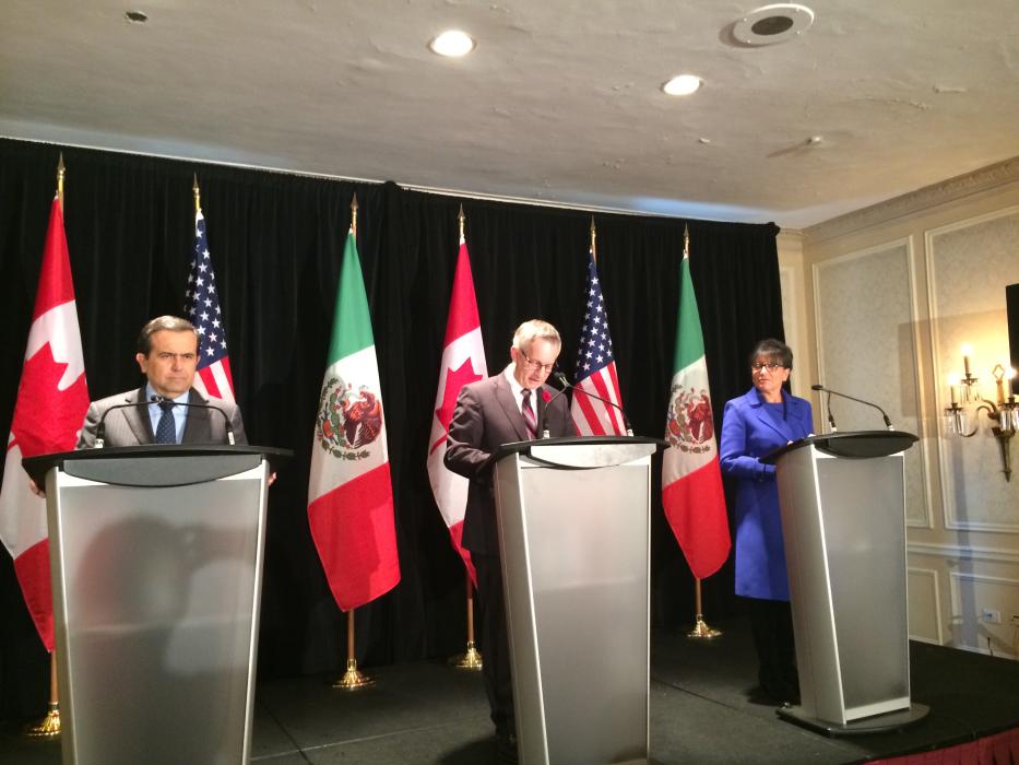 Trilateral press conference with Secretary Ildefonso Guajardo and Minister Ed Fast