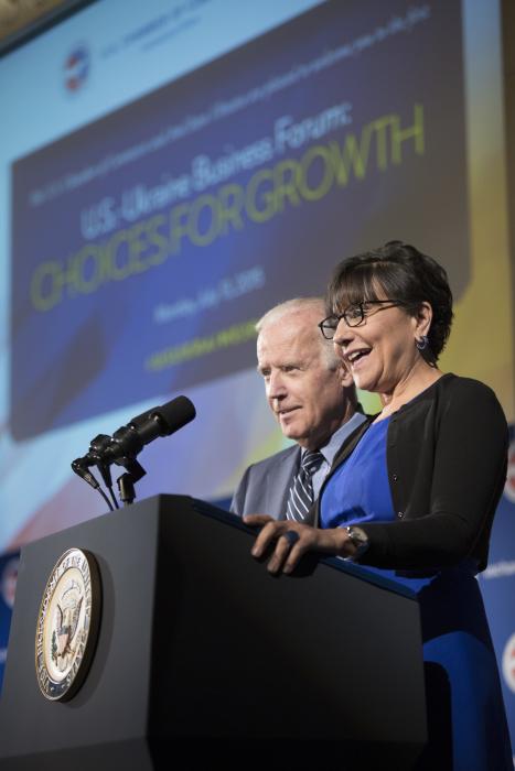Secretary Pritzker and VP Biden