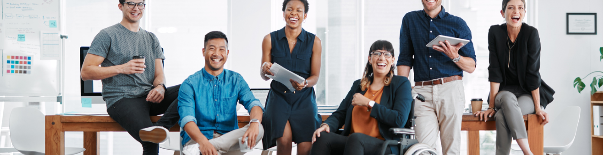 image of diverse work team