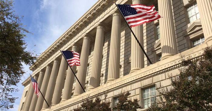 U.S. Department of Commerce building.