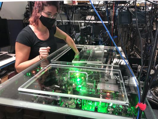 NIST postdoctoral researcher and physicist Alejandra Collopy is part of a team making strides in understanding the world of atoms and molecules, a world that operates by the rules of quantum physics.  