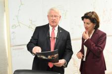 U.S. Senator Roger Wicker and U.S. Secretary of Commerce Gina Raimondo.