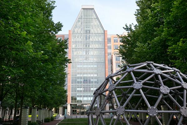 Exterior shot of the Madison Building and Dulany Gardens at the United States Patent and Trademark Office (USPTO). Photo by Jay Premack/USPTO.