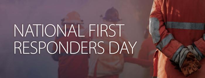 Graphic on National First Responders Day