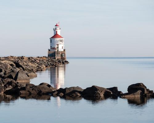 The lands and waters surrounding Wisconsin Point Lighthouse, shown here, are more welcoming to people and other living things, thanks to the local Ojibwe community and other partners. Credit: Sharon Mollerus, Wikimedia Commons