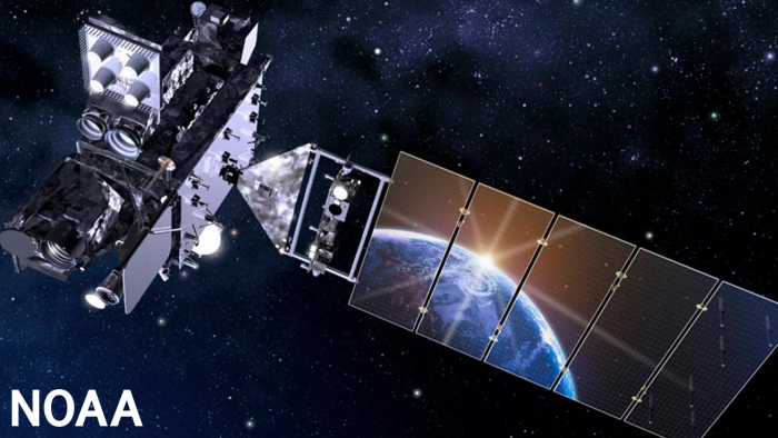 Artist's rendering of NOAA's GOES-T, which will provide coverage for U.S. West Coast, Hawaii and Alaska. (NOAA)