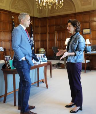 Secretary Raimondo and Deputy Secretary Graves Honors Denim Day