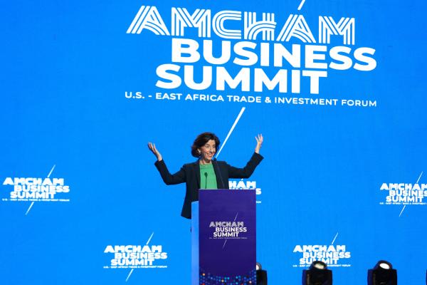 Secretary Raimondo speaks at the AmCham Business Summit: U.S.-East Africa Trade & Investment Forum.