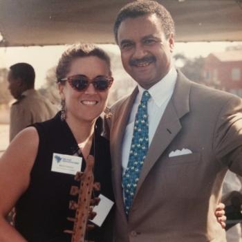 Maria Cardona and Secretary Ron Brown Maria Cardona and Secretary Ron Brown