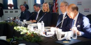 Commerce Secretary Wilbur Ross, Tim Cook, Ivanka Trump 