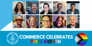 Collage of Photos of Commerce LGBTQIA+ Employees in Honor of Pride Month