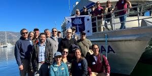 Deputy Secretary Graves met with NOAA personnel and local leaders aboard R/V Shearwater, one of many NOAA research vessels that help ensure the protection of the resources and habitats in the Channel Islands National Marine Sanctuary.