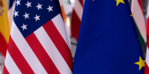 US EU Flags