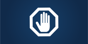 hand inside stop sign