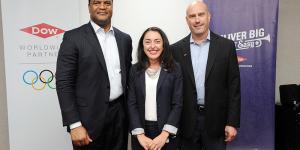 Deborah Borg (center), president of Dow USA, with Assistant Secretary of Commerce for Industry and Analysis Marcus Jadotte (left) and Dow’s St. Charles Operations site director Johnny Chavez at the Dow Louisiana St. Charles Operation site.