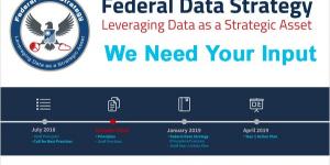 Graphic Calling for Comments by November 16 on the Federal Data Strategy.
